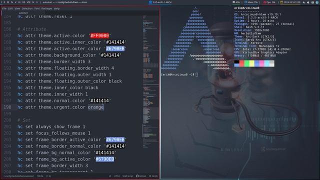ArcoLinux 1118 : Hlwm config : changing your theme смотреть онлайн