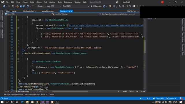How to add JWT authorization + Swagger configured + ASP.NET Core 3.1 API with AzureAD смотреть онлайн