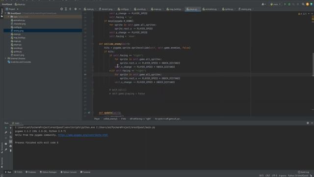 Pygame RPG Tutorial part 6 | Python 2022 | Enemy Collisions and Lives смотреть онлайн