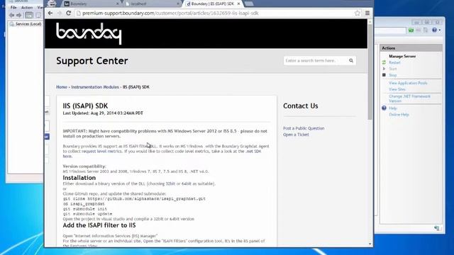 Boundary - Configuring the IIS ISAPI Instrumentation смотреть онлайн