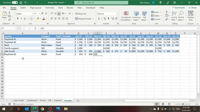 Family Budget Tracker - Excel (2022) смотреть онлайн