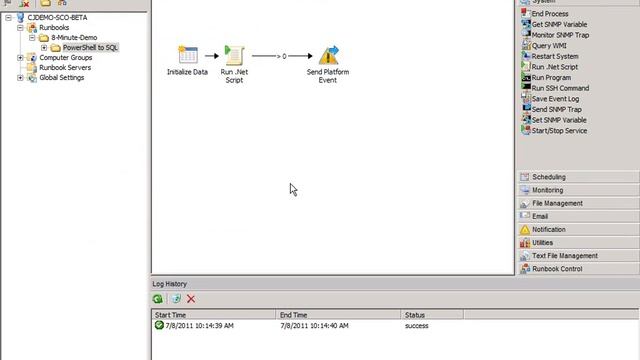8-Minute-Demo PowerShell to SQL - Runbook Options смотреть онлайн
