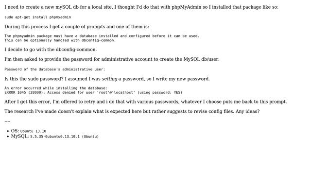 Installing phpmyadmin package ERROR 1045 (28000) (2 Solutions!!) смотреть онлайн