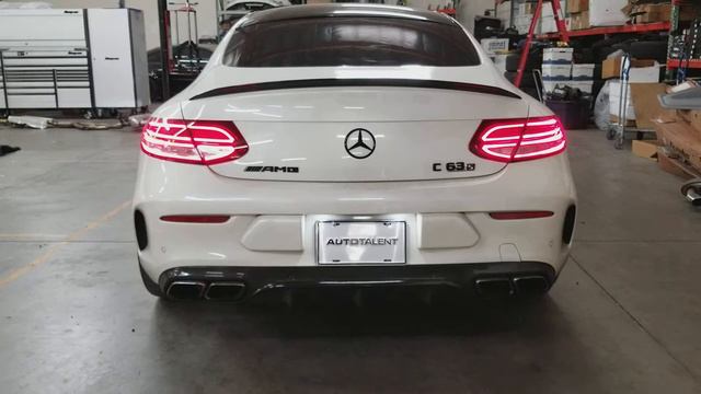 2017 Mercedes Benz C63S Coupe with FI Downpipe & Stage 2 Tune смотреть онлайн
