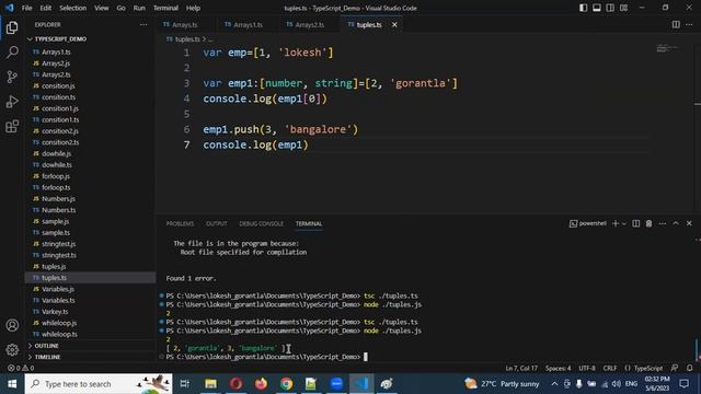 Part 11: Tuple in TypeScript | Telugu смотреть онлайн