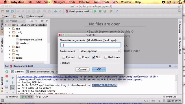 New Rails Project in RubyMine смотреть онлайн