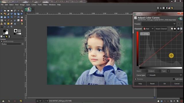 How to use Curves Tool in Gimp for Beginners || কার্ভ টুলের ব্যবহার শিখুন গিম্প সফটওয়্যারের সাথে смотреть онлайн