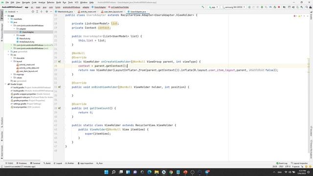 Adapter + ViewHolder (Khmer) | Android With Firebase Firestore PART 10 смотреть онлайн