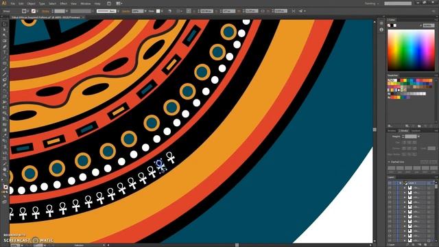 Tribal African Inspired Pattern in Adobe Illustrator смотреть онлайн