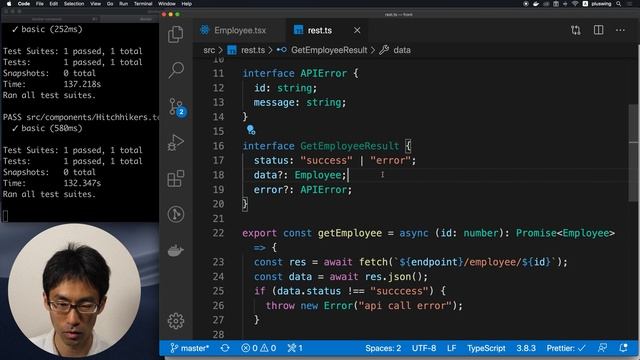 React+typescript入門 #23 REST APIを叩くサンプルをサクッと作ってみる смотреть онлайн