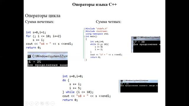 Лекция 6 Программирование Циклы 1 смотреть онлайн