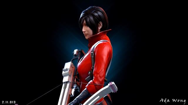 Ada Wong turntable 3d model смотреть онлайн