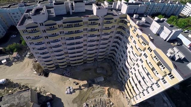 Съёмка с квадрокоптера строительных объектов ГК "Развитие" смотреть онлайн