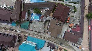 Гостевой дом «Осьминог» в п. Новомихайловский. Аэросъемка
