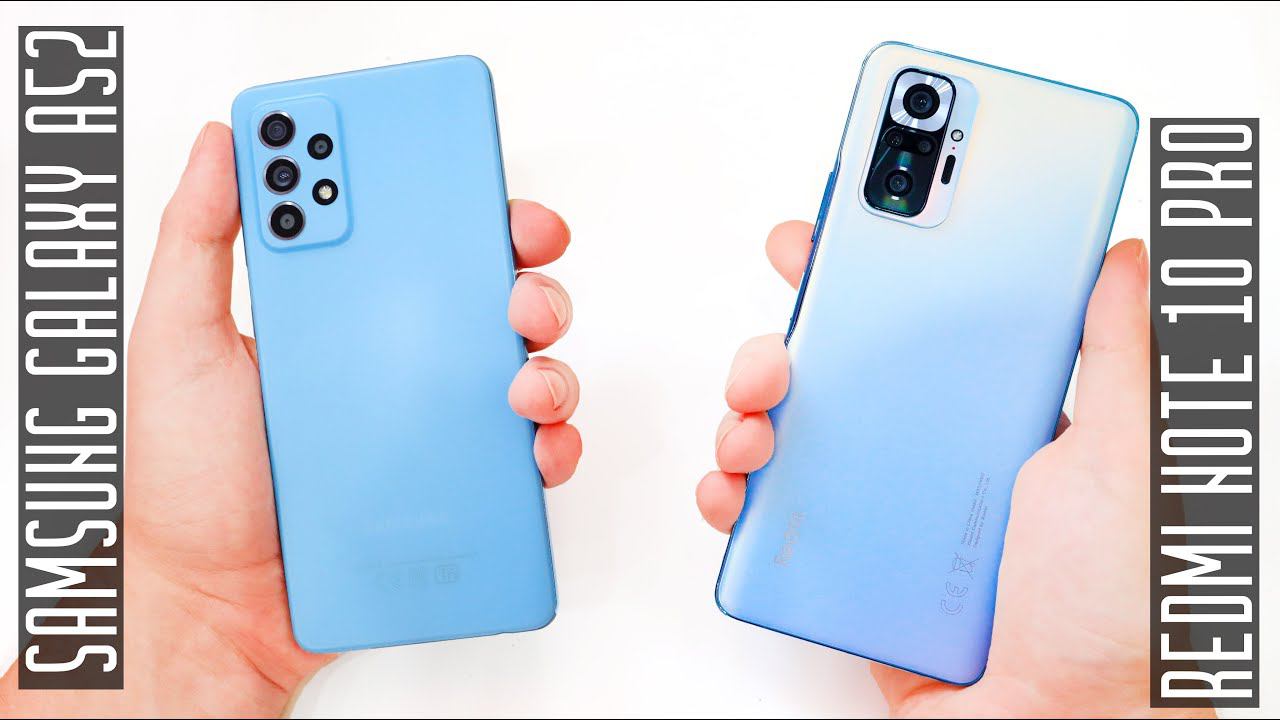 Что выбрать? Samsung Galaxy A52 или Xiaomi Redmi Note 10 Pro? смотреть онлайн