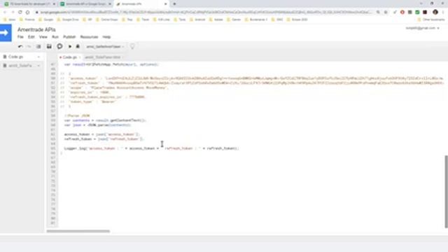 Using Ameritrade's APIs with Google Scripts смотреть онлайн