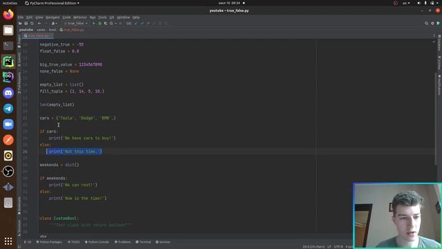 Как работают True и False в Python смотреть онлайн