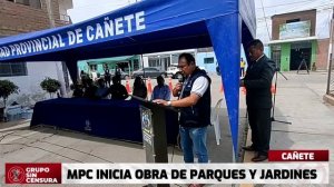 MPC inició ejecución de obra de mantenimiento de parque de la Urb. Miraflores