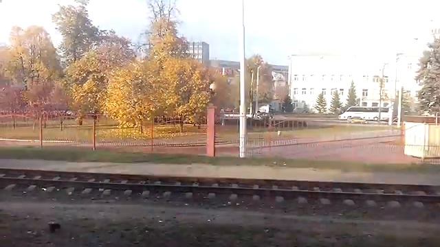 Отправление со станции Минск-Пассажирский на запад в сторону Молодечно смотреть онлайн