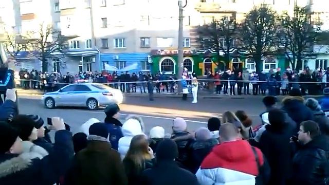 олимпийский огонь в Чебоксарах смотреть онлайн