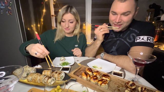 МУКБАНГ | Суши |Первое видео с мужем🎄 смотреть онлайн