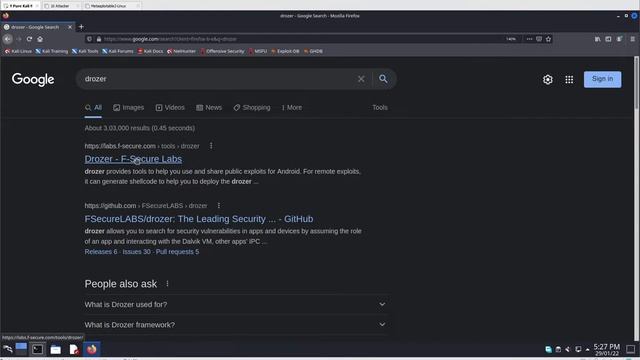 6.3 Installing Drozer in kali linux and drozer agent in android device смотреть онлайн