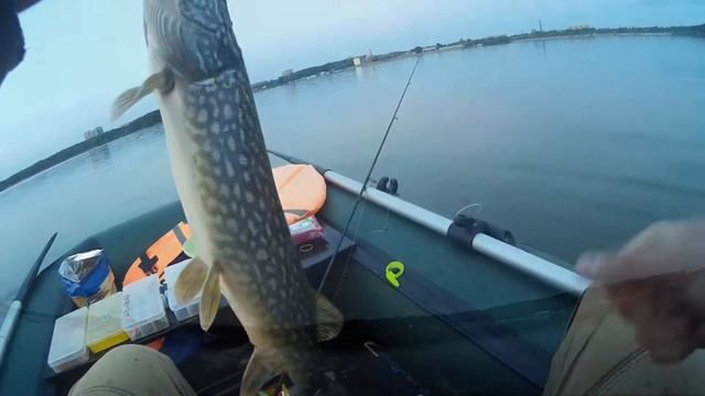 Рыбалка на спиннинг на озере в Подмосковье. Июль 2022 смотреть онлайн