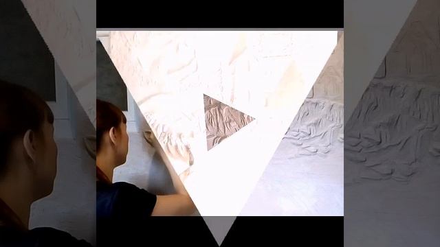 Барельеф Сказочный замок,на стене,гипсовая штукатурка