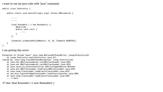 java Runnable - Exception in thread "main" java.lang.NoClassDefFoundError (2 Solutions!!) смотреть онлайн