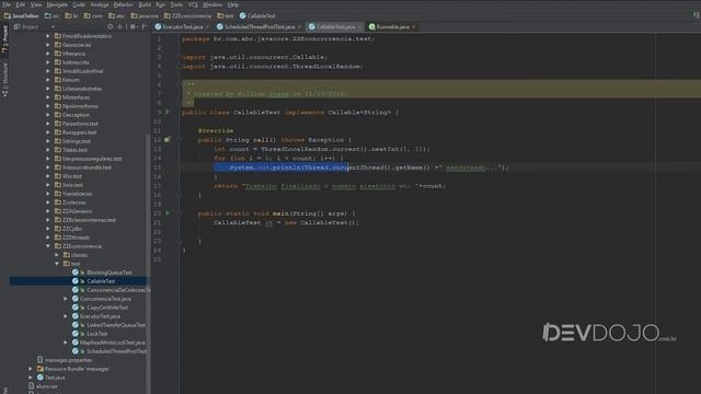 Curso Java Completo - Aula 171: Concorrência pt 10: Interface Callable смотреть онлайн