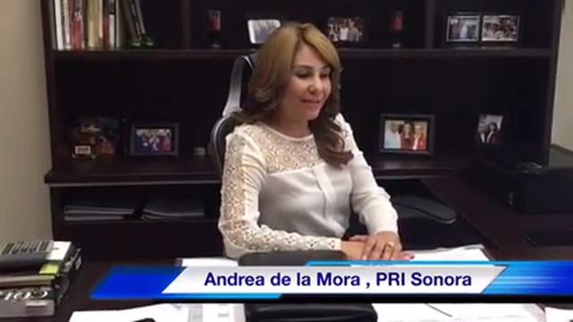 Andrea De La Mora , Secretaria Gral. Del PRI En Sonora