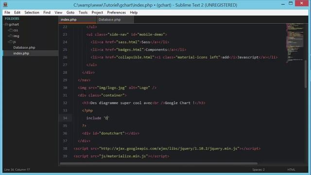 HTML - Google Chart смотреть онлайн