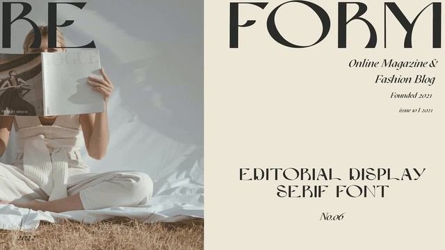 Reform Modern Display Font Free Download смотреть онлайн