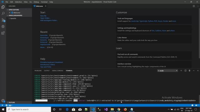 Angular 8 tutorial Part 1 (Windows) - Setup Development Machine on Windows смотреть онлайн