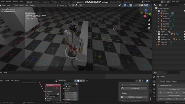 [UPBGE3.0]An easy Ragdoll physic . смотреть онлайн