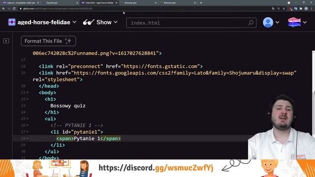 Szkoła z Gigantami - kurs online HTML, CSS, JS: Bossowy quiz смотреть онлайн