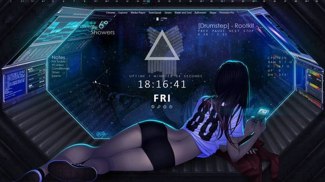 Rainmeter + Wallpaper Engine смотреть онлайн
