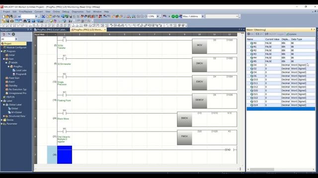 Mitsubishi (Data Transfer) FMOV, BMOV, EMOV, MOV, DEMOV Instructions смотреть онлайн
