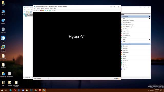 Installing Windows Server 2016 on Windows 10 Hyper-V for Server Virtualization смотреть онлайн