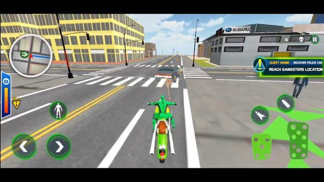 Spider Frog Rope Hero Robot Gangster Crime City Rescue Mission - Android GamePlay смотреть онлайн