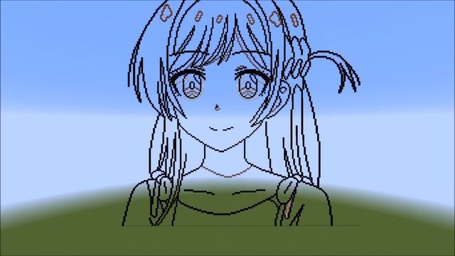 Minecraft Anime Builds - CHIZURU MIZUHARA Pixel Art [RENT-A-GIRLFRIEND] смотреть онлайн