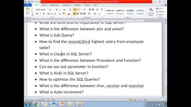Top SQL Interview Questions смотреть онлайн