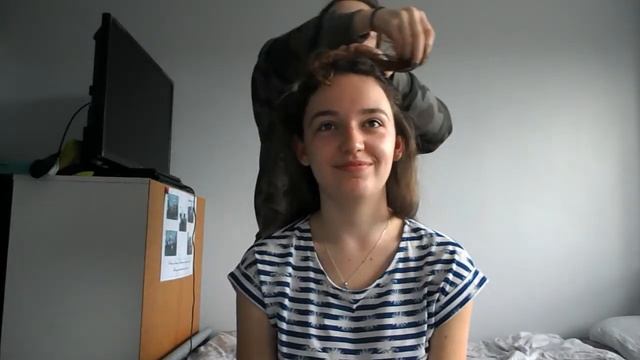 Letting My Little Sister Straighten My Hair | w/caitlineloisee смотреть онлайн