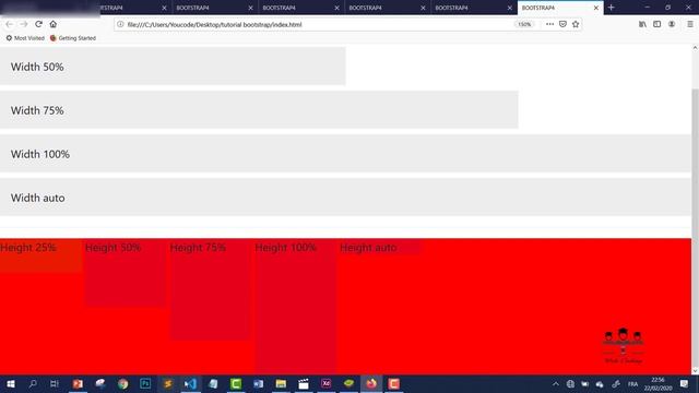 #web_coding #bootstrap #darija 12/ Tutourial Bootstrap4 Width et Height Darija смотреть онлайн