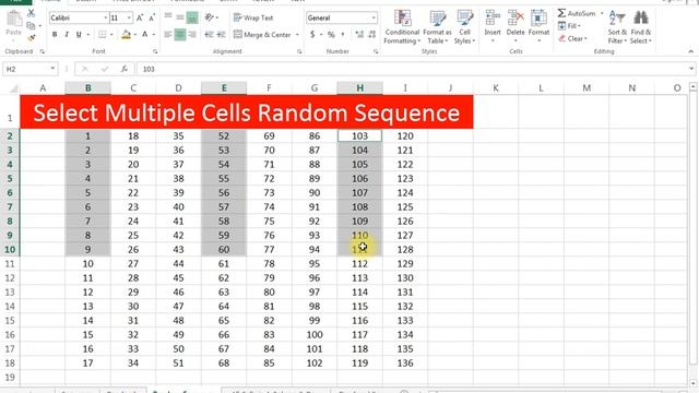 How to Select Random Sequence Columns & Cells | Learn Microsoft Excel | Lecture 5 смотреть онлайн
