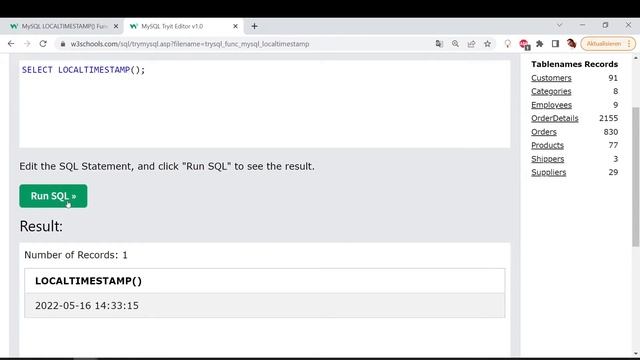 MySQL - Datum Funktionen von W3School mit Beispielen erklärt смотреть онлайн