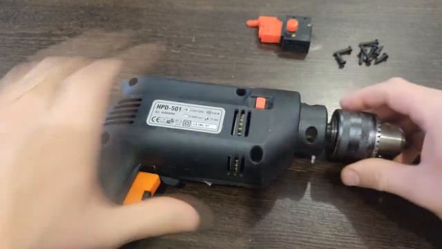Замена кнопки FA2-4/1BEK на дрели HANDER HPD-501 с Алиэкспресс смотреть онлайн