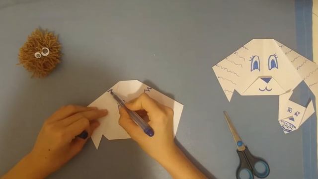 Бумажная собачка оригами Paper dog origami смотреть онлайн