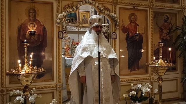 Проповедь на ночной Божественной Литургии праздника Архистратига Михаила.Архимандрит Амвросий(Макар смотреть онлайн