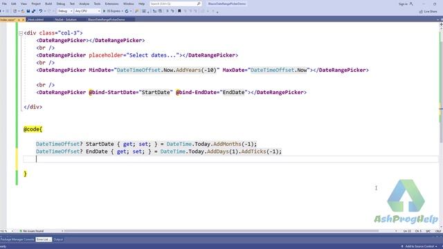 How to use Date Range Picker in Blazor смотреть онлайн